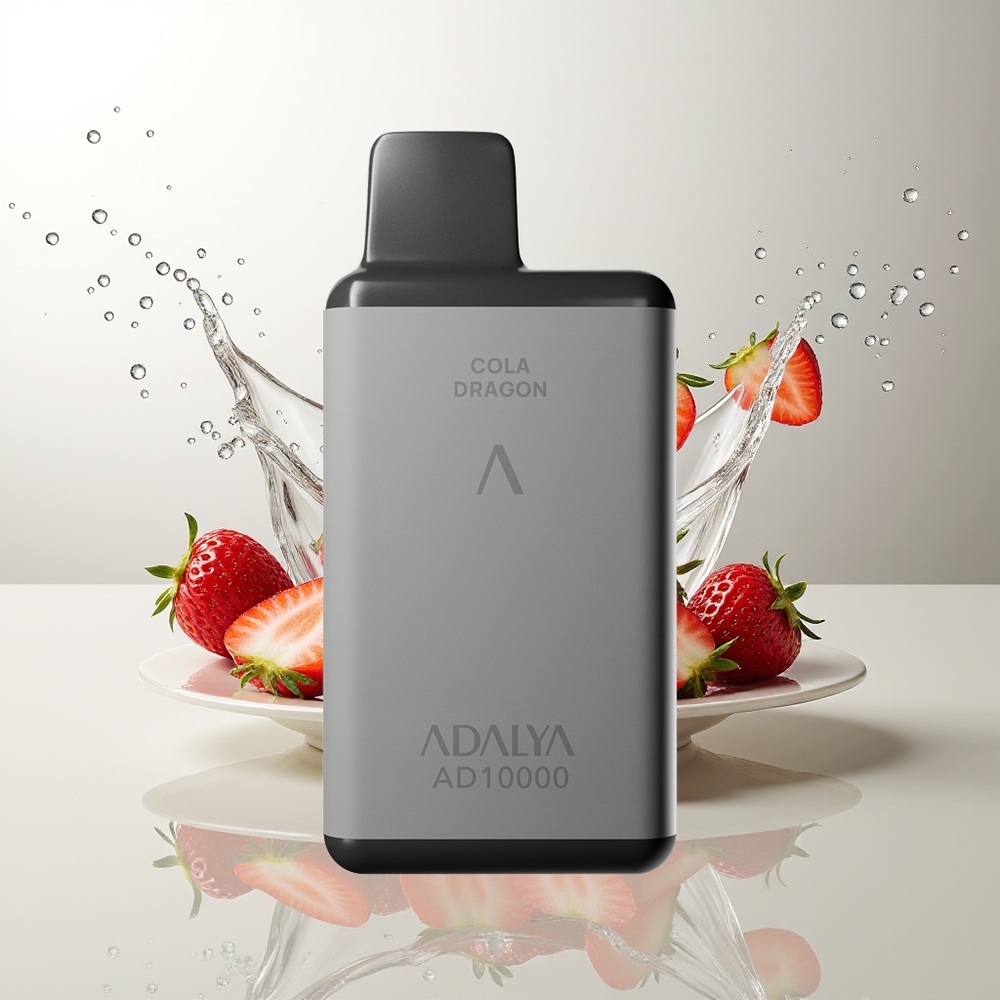 Adalya AD 10000 Züge Erdbeerspritze Space Grau USB-C Aluminium
