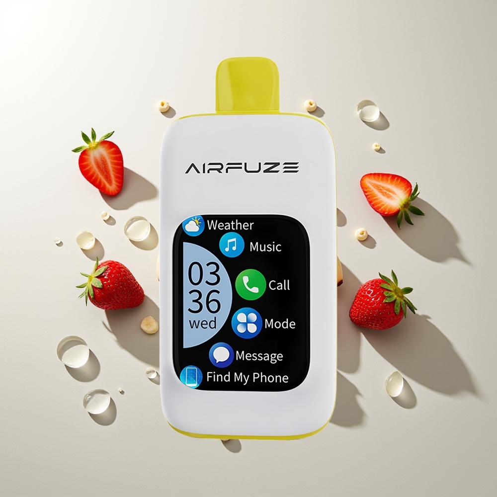 AirFuze Smart 30000 Züge Erdbeer-Banane Disposable Pod mit 5% Nikotin, 900mAh Akku & Type-C Ladeanschluss