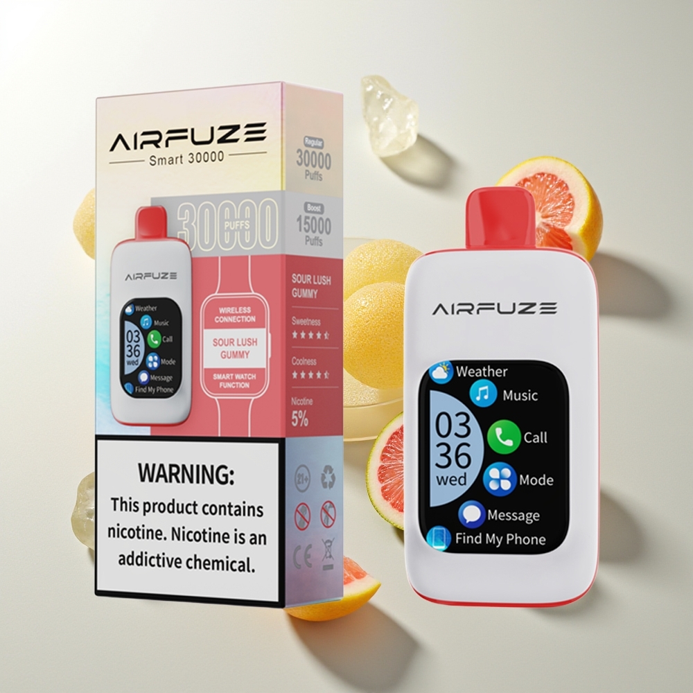 AirFuze Smart 30000 Züge Sauer Lush Gummibärchen 5% 900mAh Typ-C 2.01\'\'TFT