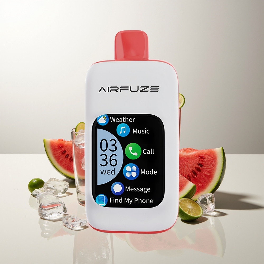 AirFuze Smart 30000 Züge Wassermelone Eis mit 5% Nikotin, 900mAh Akku und Type-C Ladeanschluss