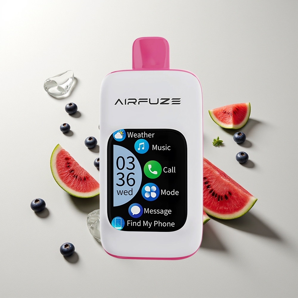 AirFuze Smart Pro 40000 Züge Blaubeere Wassermelone Rechargeable Touchscreen 3-Modi Handyverbindung