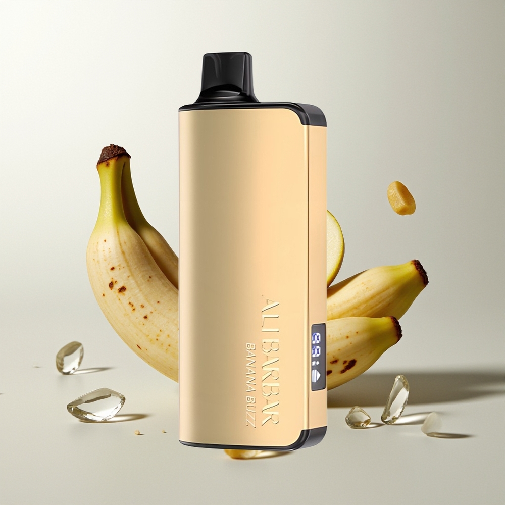 Alibarbar Ingot 9000 Züge Bananenrausch LED Anzeige 22ml 2350mAh