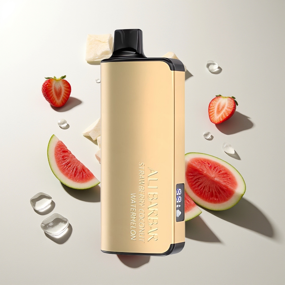 Alibarbar Ingot 9000 Züge Erdbeere Kokosnuss Wassermelone 22ml 2350mAh LED