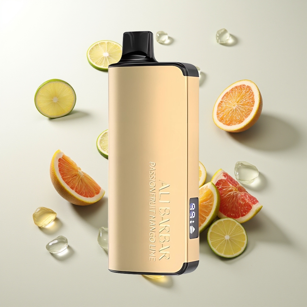 Alibarbar Ingot 9000 Züge Passionsfrucht Mango Limette 22ml 2350mAh LED