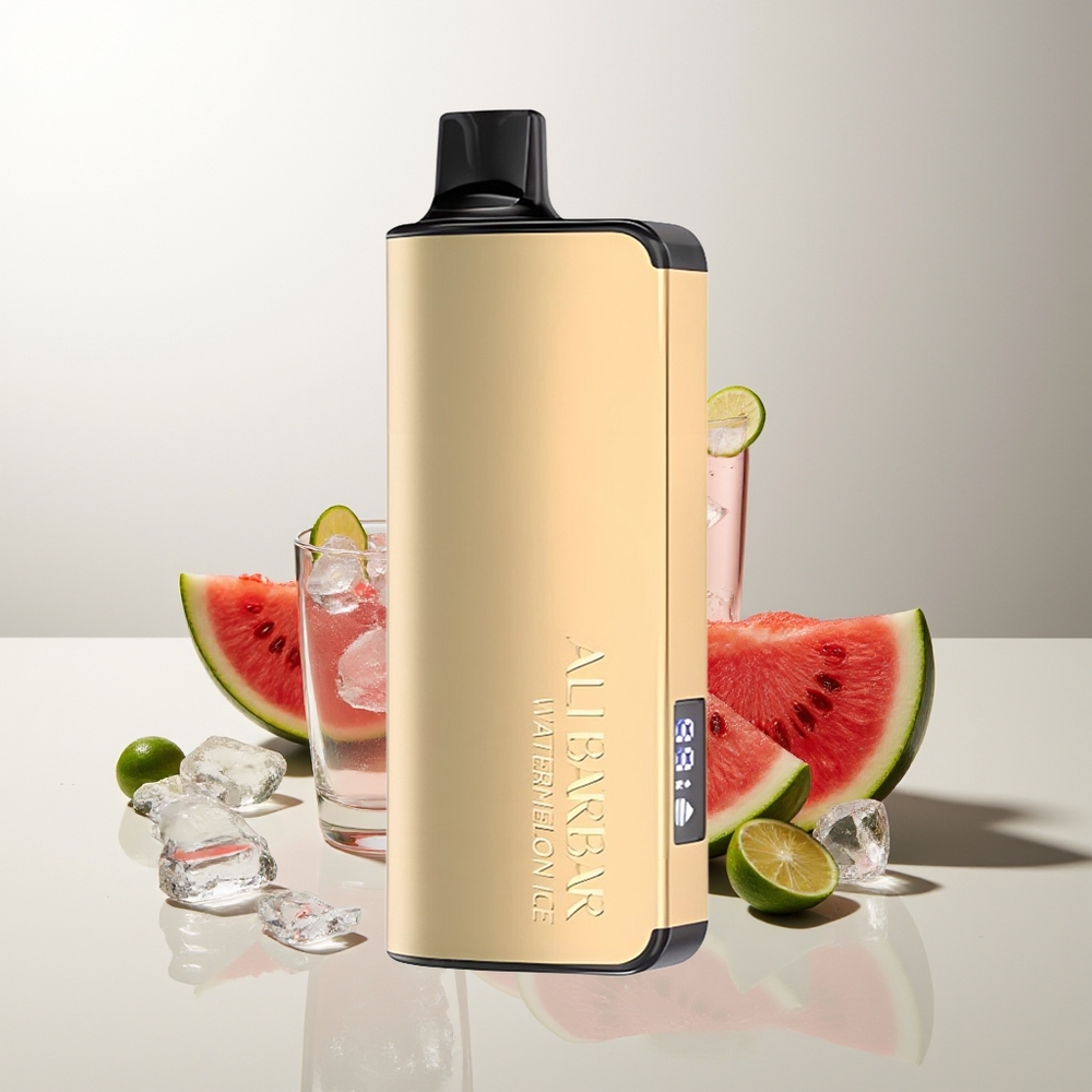 Alibarbar Ingot 9000 Züge Wassermelone-Eis 22ml 2350mAh LED