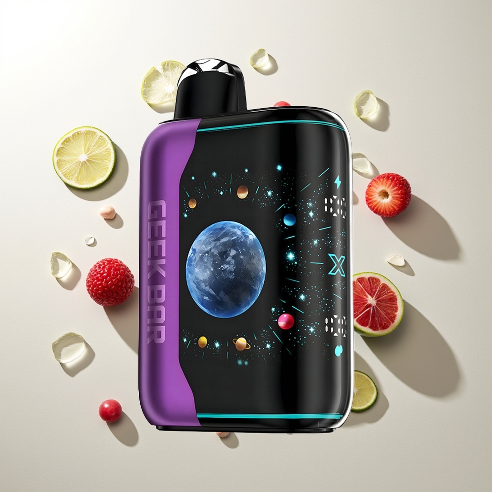GEEK BAR Platinum Edition 25000 Beere Kirsche Limette mit Dual Mesh Coil und 3D-Curved Screen