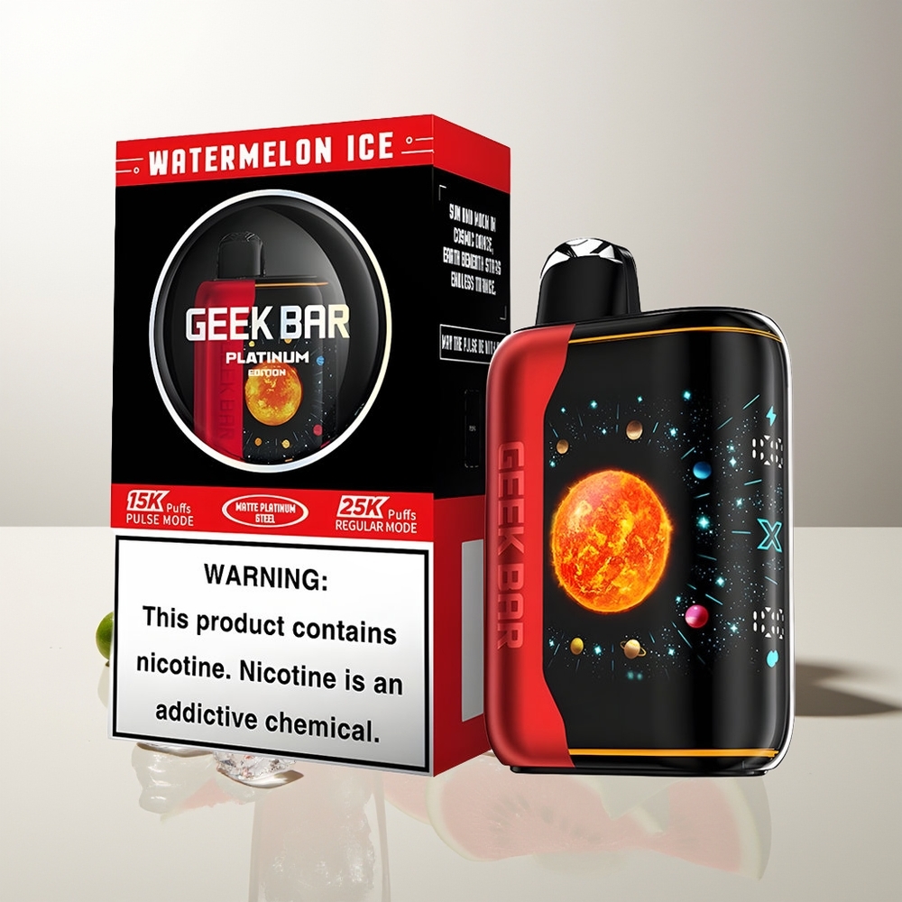 GEEK BAR Platinum Edition 25000 Züge Wassermelone Eis Dual Mesh Coil 20mL 2% Nikotin