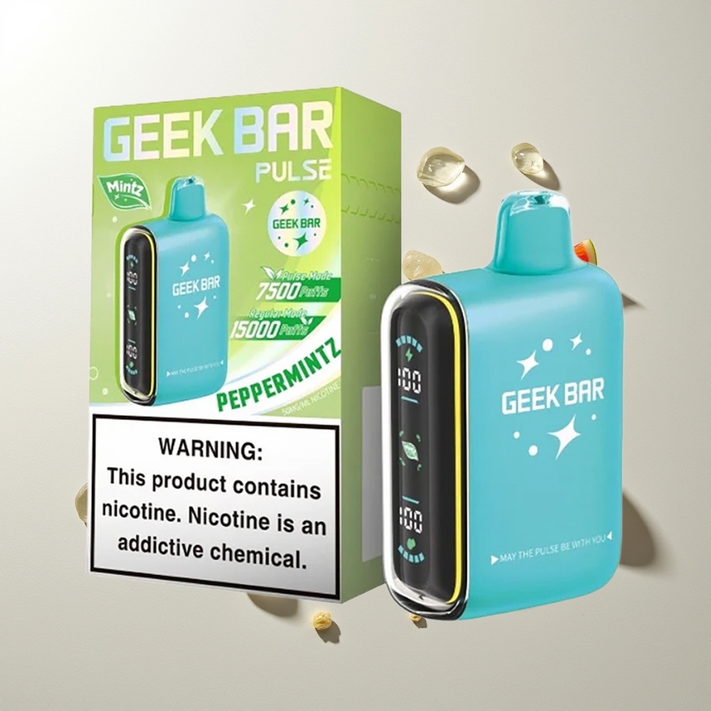 GEEK BAR Pulse 15000 Züge Minze Edition 16ML 5% USB-C 650 mAh Luftstromregelung