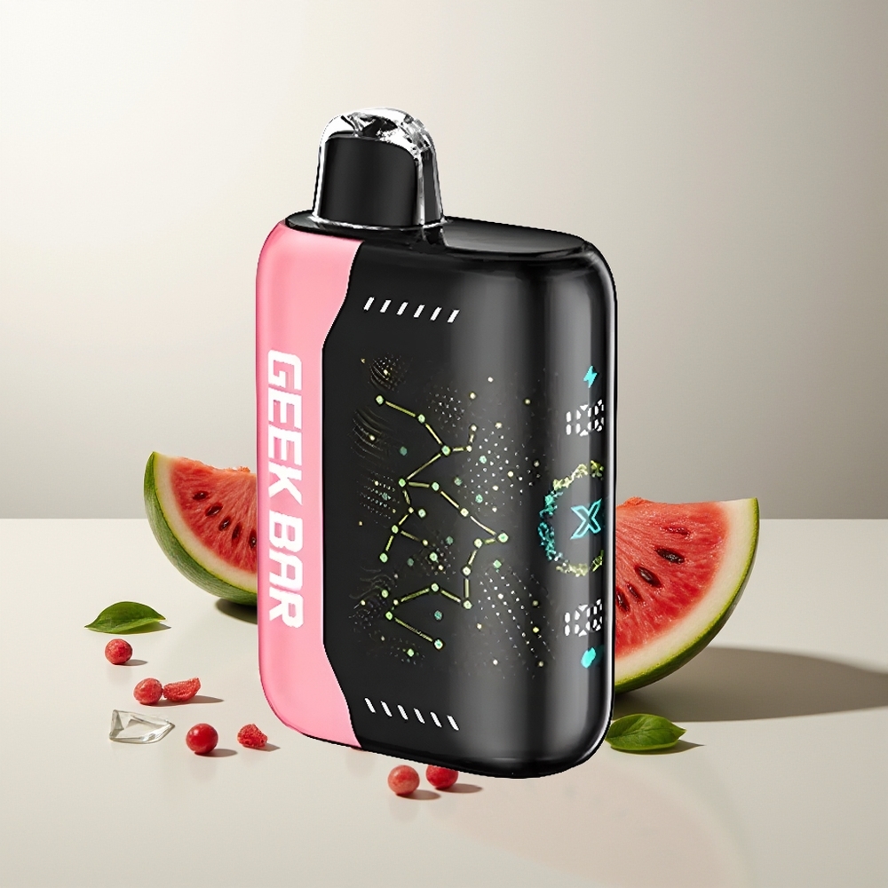 GEEK BAR Pulse X 25000 Hübe Dual Mesh Coil 18mL E-Liquid 0-5% Nikotin USB Typ-C 3D Gebogener Bildschirm Standardversion