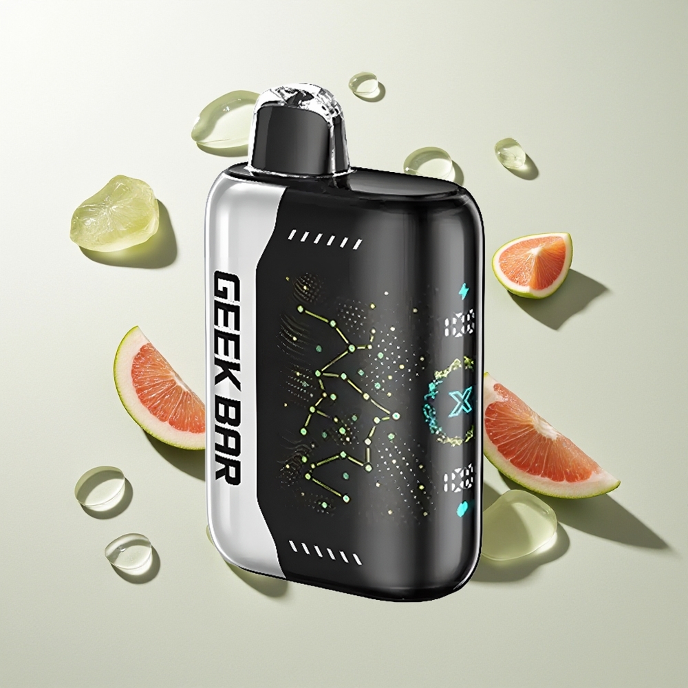 GEEK BAR Pulse X 25000 Hübe Dual Mesh Coil 18mL E-Liquid 0-5% Nikotin USB Typ-C 3D Gebogener Bildschirm Standardversion
