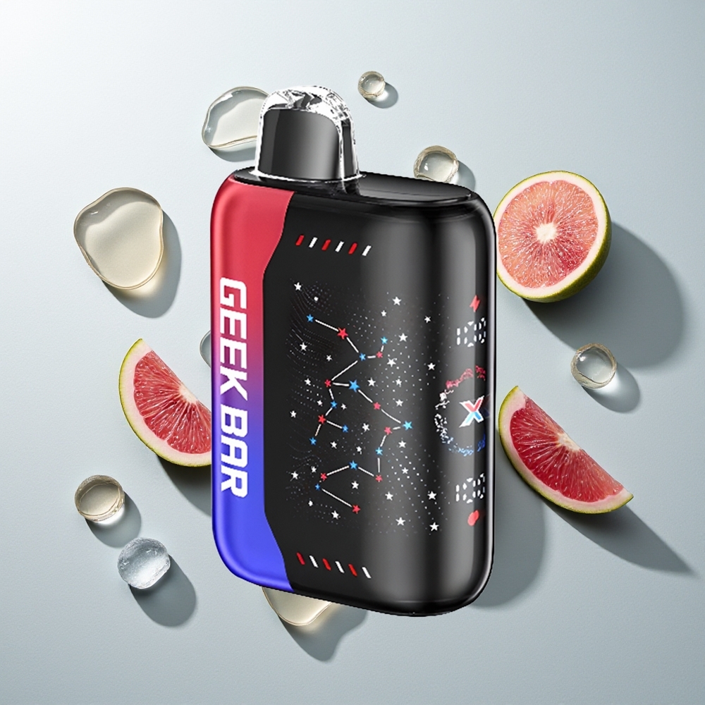 GEEK BAR Pulse X 25000 Züge Patriot Edition Dual Mesh Coil 18mL E-Liquid 3D Kurvenbildschirm