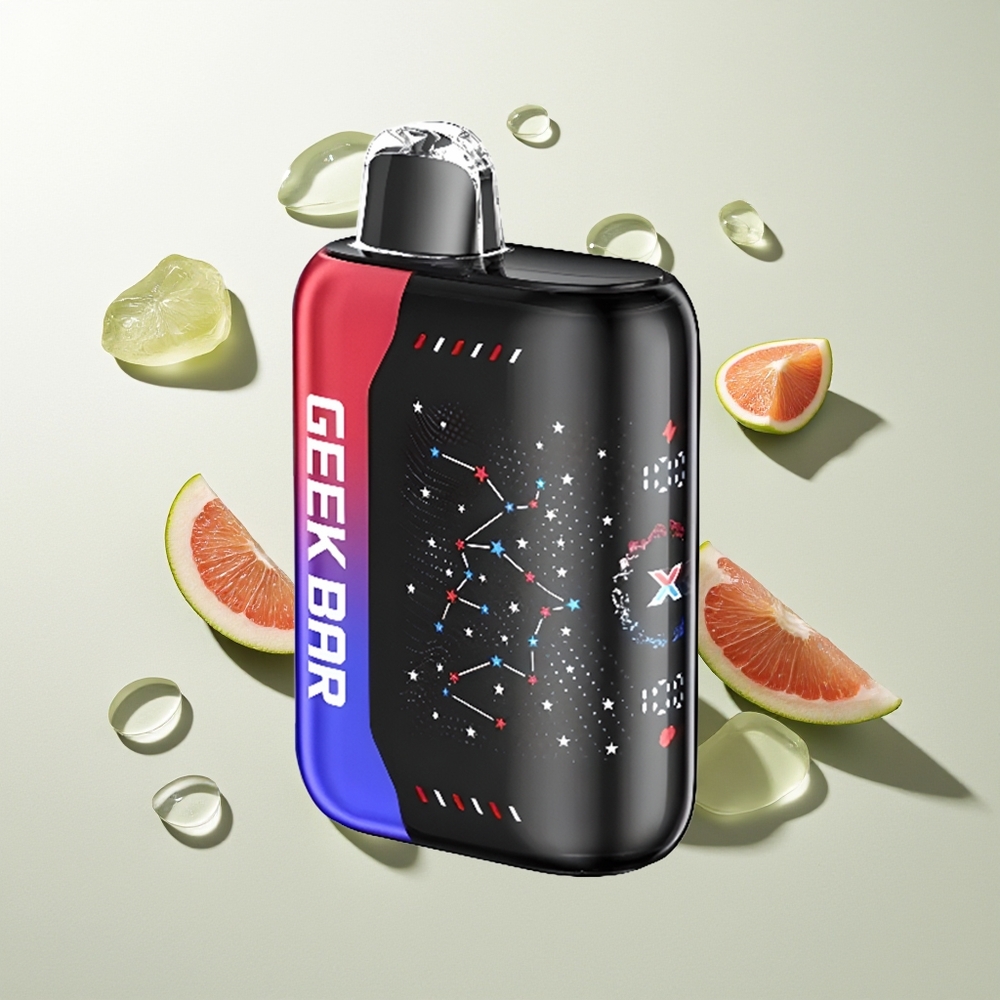 GEEK BAR Pulse X 25000 Züge Patriot Edition Dual Mesh Coil 18mL E-Liquid 3D Kurvenbildschirm