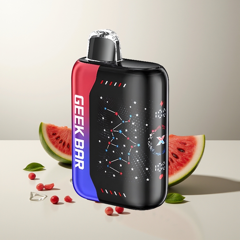 GEEK BAR Pulse X 25000 Züge Patriot Edition Dual Mesh Coil 18mL E-Liquid 3D Kurvenbildschirm