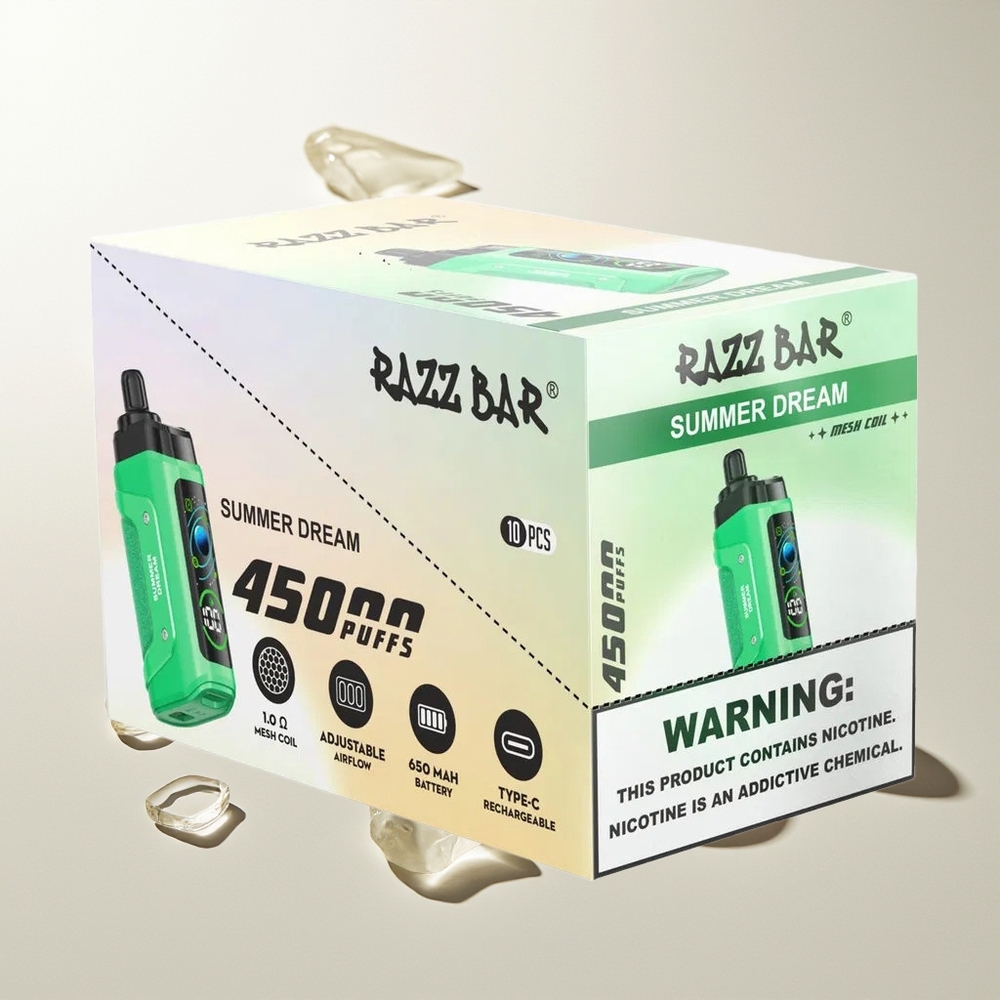 Razz Bar 45000 Puffs Sommer Traum Mesh Coil Typ-C Aufladbar