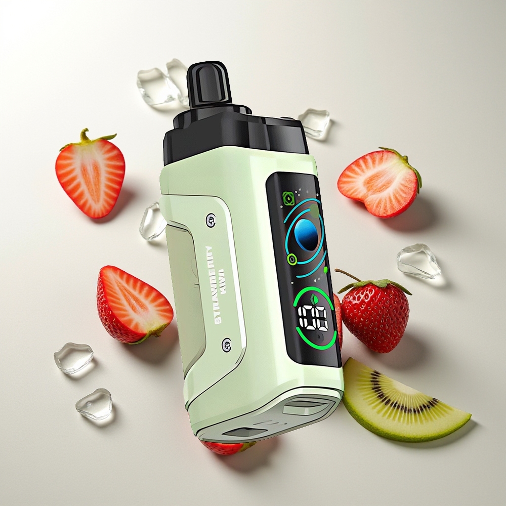 Razz Bar 45000 Züge Erdbeer-Kiwi Verstellbarer Luftstrom Typ-C Mesh Coil 20 mg/ml