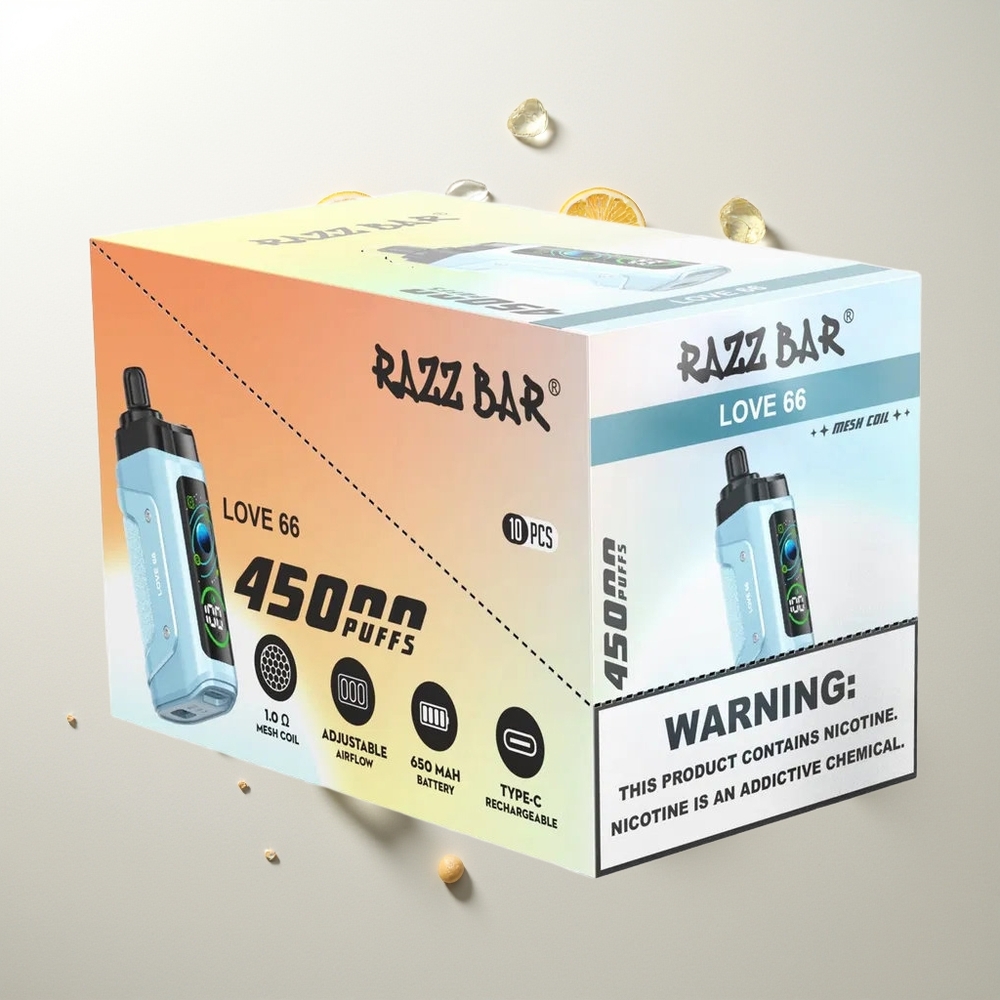 Razz Bar 45000 Züge Liebe 66 Typ-C Aufladbar 20 mg/ml Nikotin