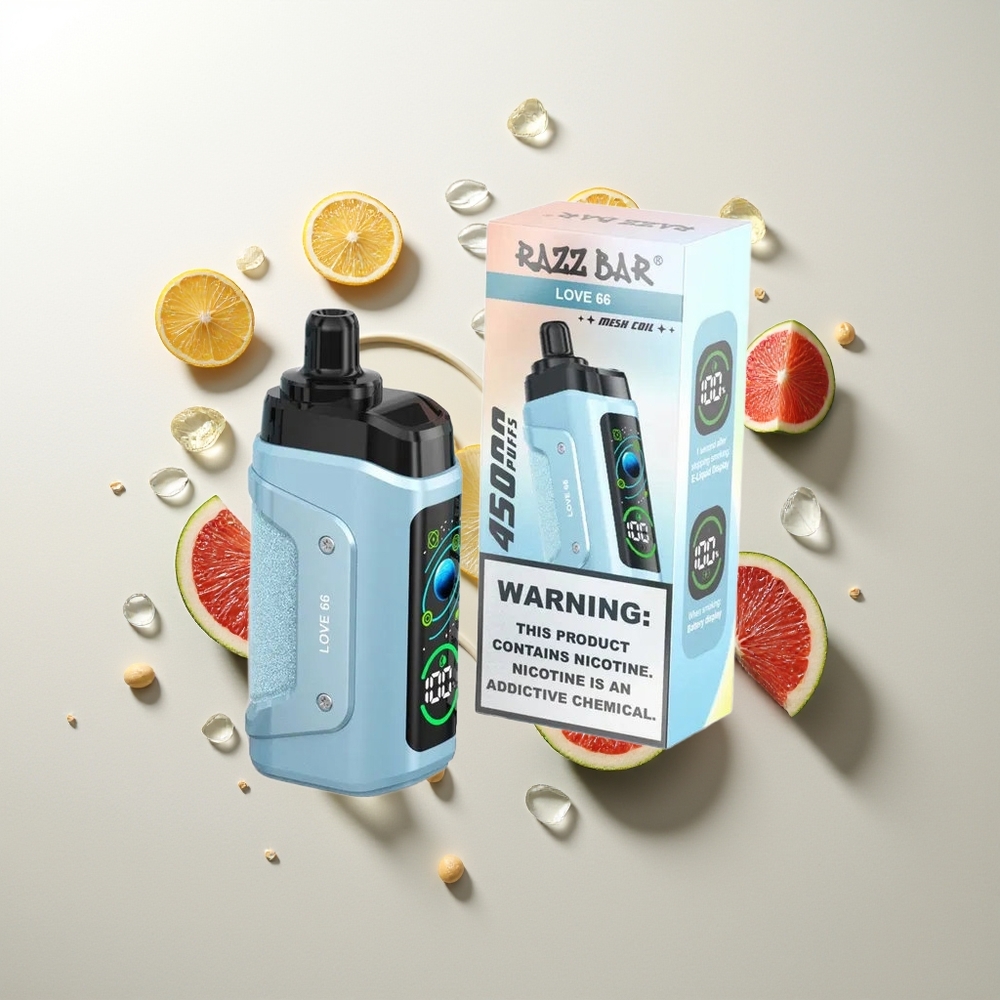 Razz Bar 45000 Züge Liebe 66 Typ-C Aufladbar 20 mg/ml Nikotin