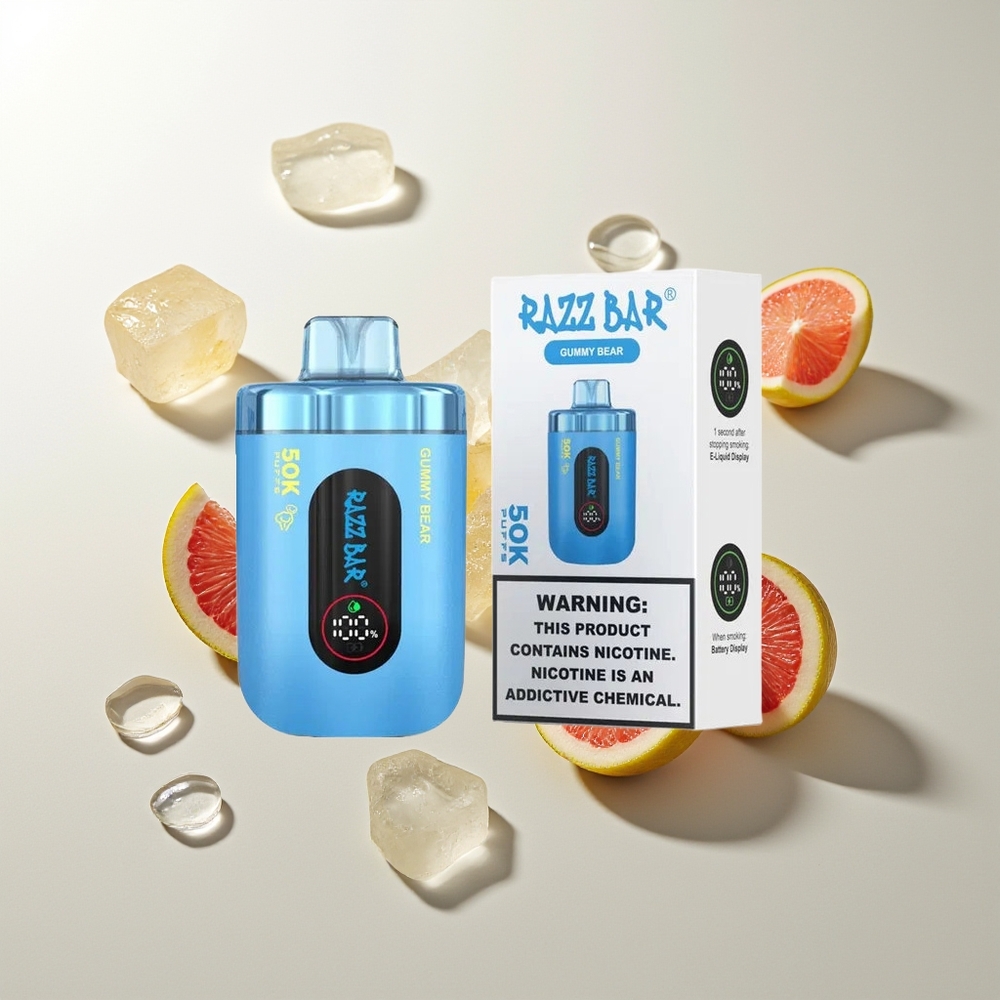 Razz Bar 50K Gummibär Typ-C Mesh 1.0 Ohm 650 mAh