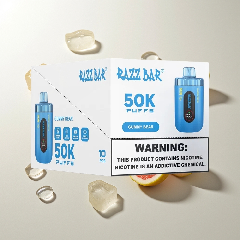 Razz Bar 50K Gummibär Typ-C Mesh 1.0 Ohm 650 mAh