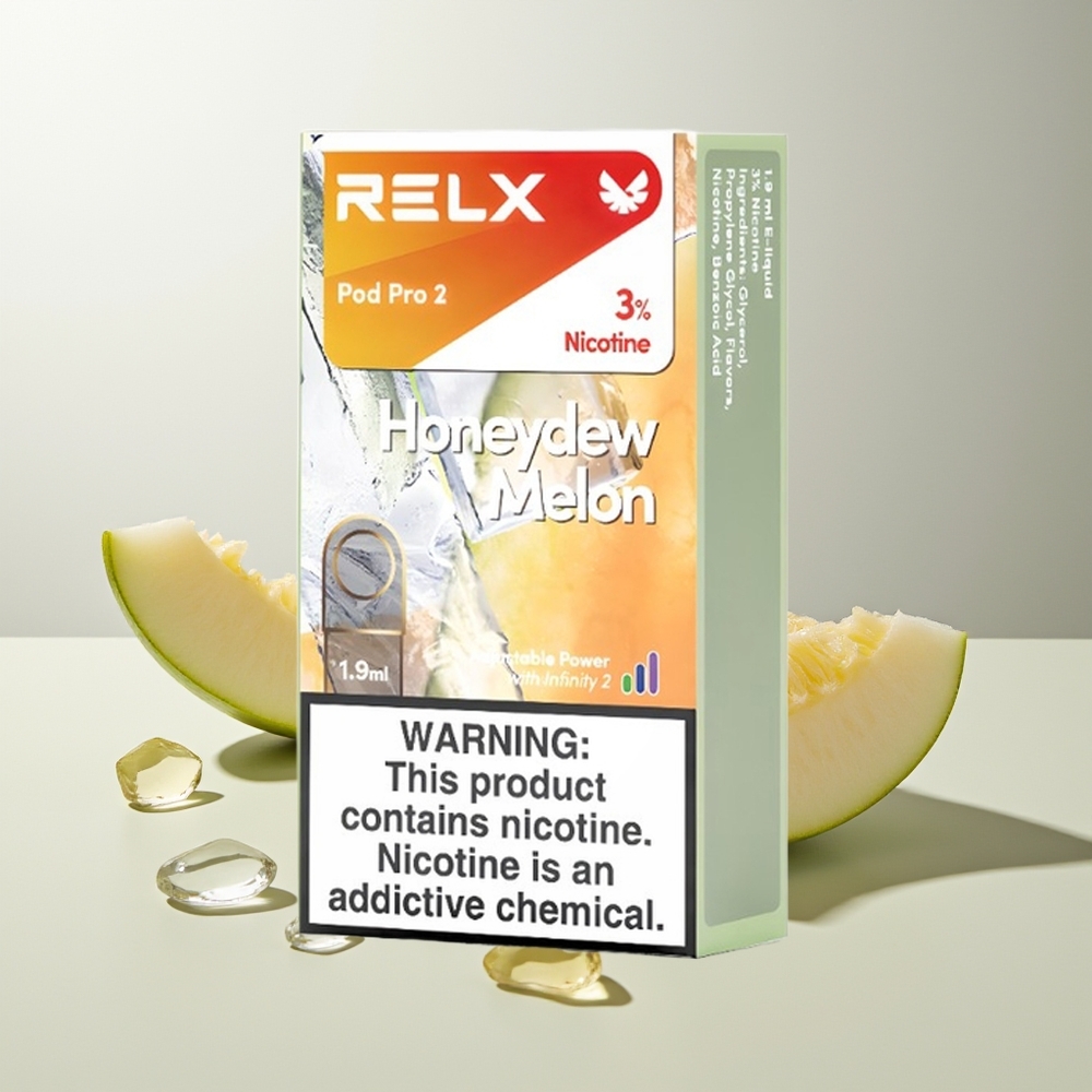 RELX Pod Pro 2 600 Honigmelone 1.9ml 3-Stufen-Spannungsmodus