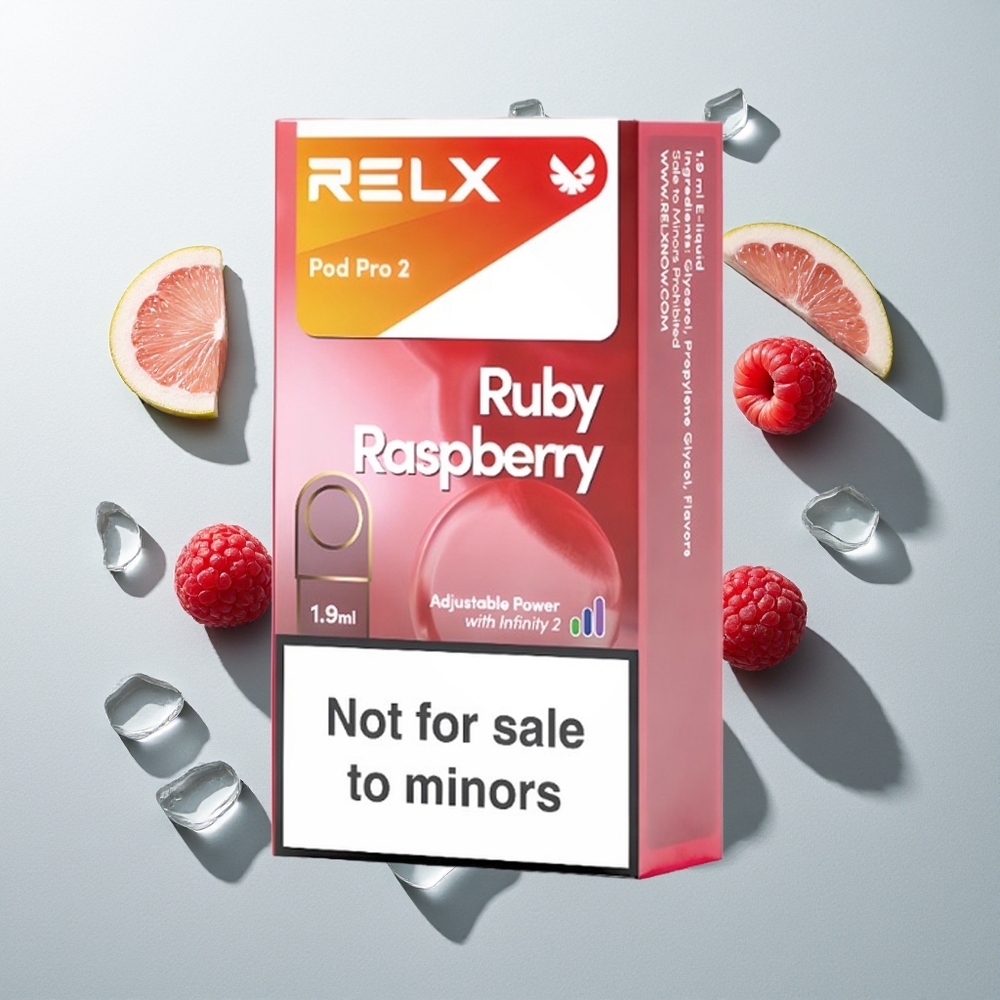 RELX Pod Pro 2 600 Züge 1.9ml Blau-Himbeere 3 Spannungsmodi Eco Smooth Boost