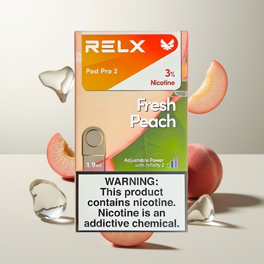 RELX Pod Pro 2 600 Züge Frischer Pfirsich 1.9ml 3-Stufen Spannung