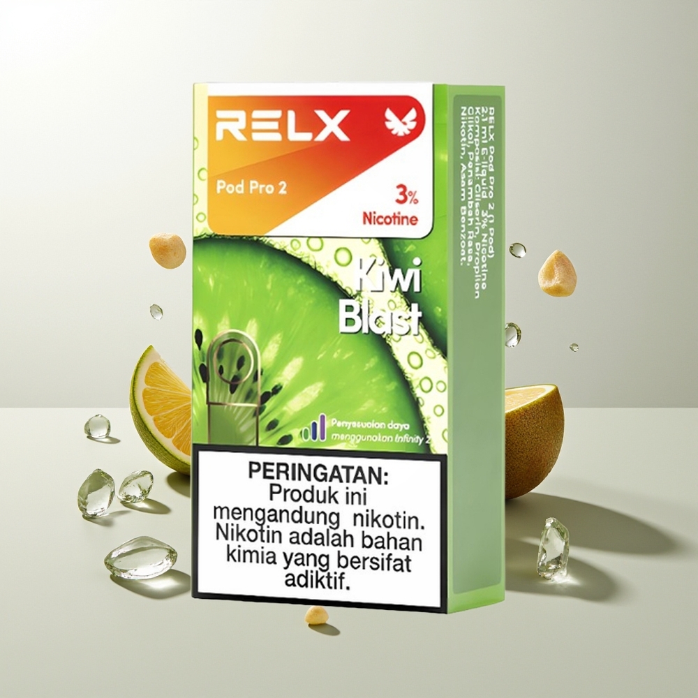 RELX Pod Pro 2 600 Züge Kiwi-Explosion 1,9ml 3 Spannungsstufen