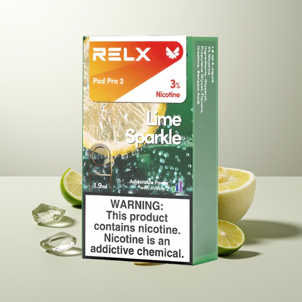 RELX Pod Pro 2 600 Züge Limette Funkel 1.9ml 3-Stufen Spannung