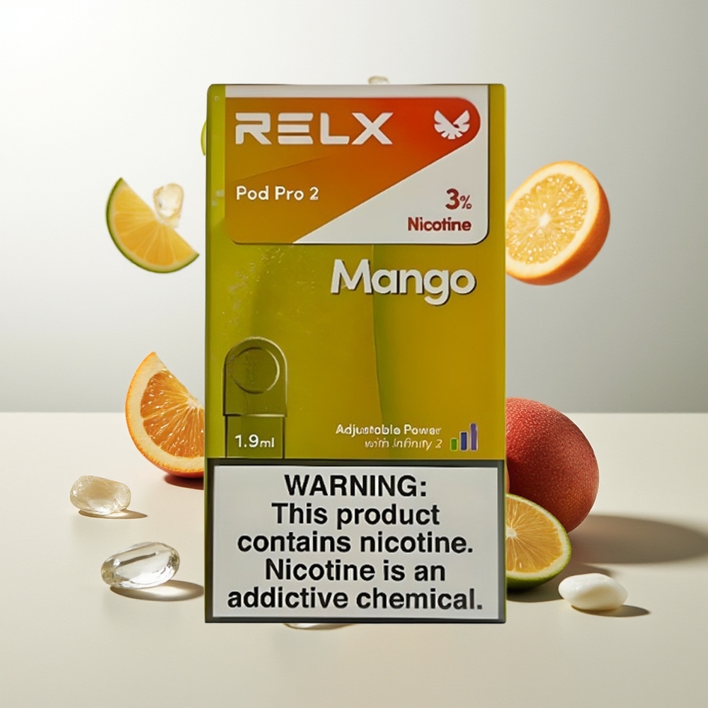 RELX Pod Pro 2 600 Züge Mango Eis 1.9ml 3 Spannungsstufen