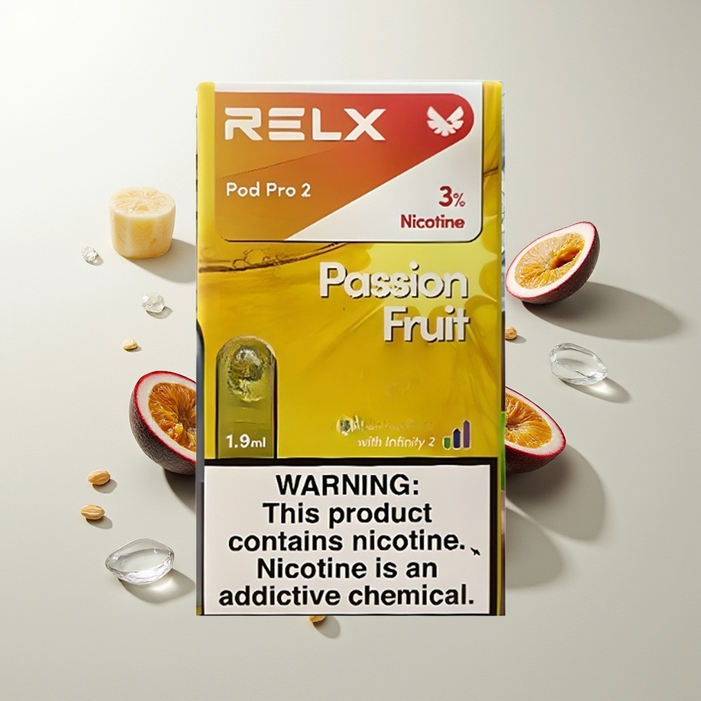 RELX Pod Pro 2 600 Züge Maracuja 1.9ml 3-Stufen-Spannung