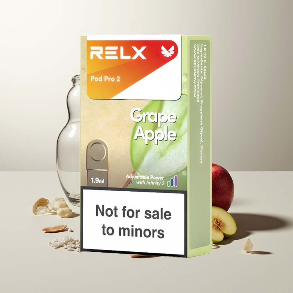 RELX Pod Pro 2 600 Züge Traube Apfel 1.9ml 3 Spannungsmodi