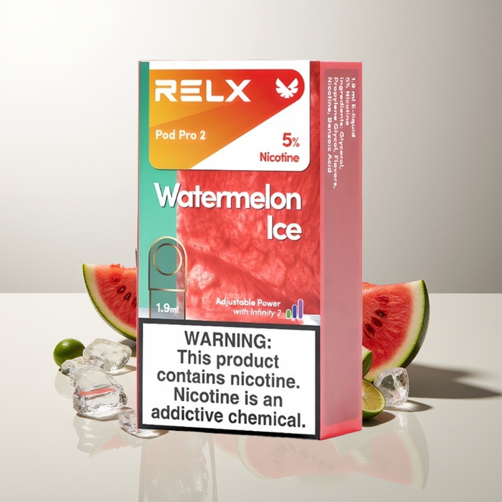 RELX Pod Pro 2 600 Züge Wassermelone Eis 1.9ml 3 Spannungsstufen