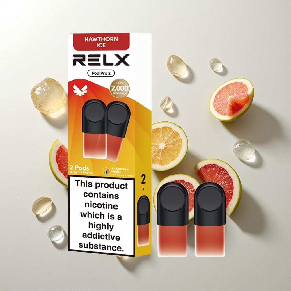 RELX Pod Pro 2 600 Züge Weißdorn-Eis 1,9ml 3-Stufen-Spannung