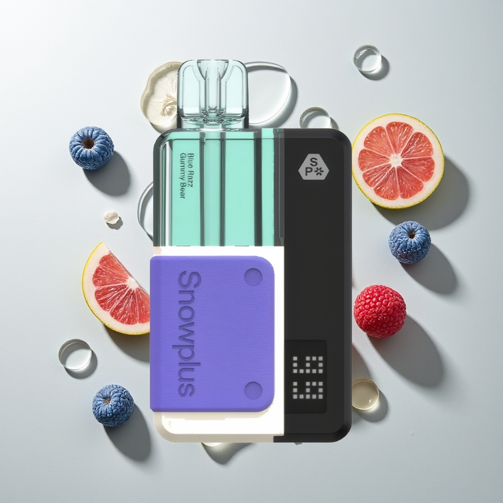 Snowplus Swift 15000 Züge Blaue Gummibärchen Dual Mesh Pod Kit mit 1000 mAh Akku und 2+10 ml nachfüllbarem Tank