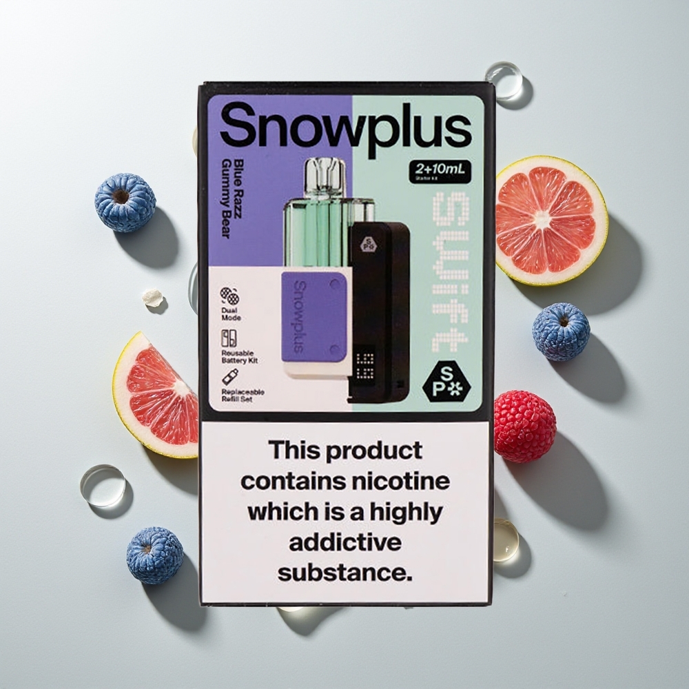 Snowplus Swift 5000 Züge Blaue Himbeere Gummibärchen Dual Mesh 1000 mAh