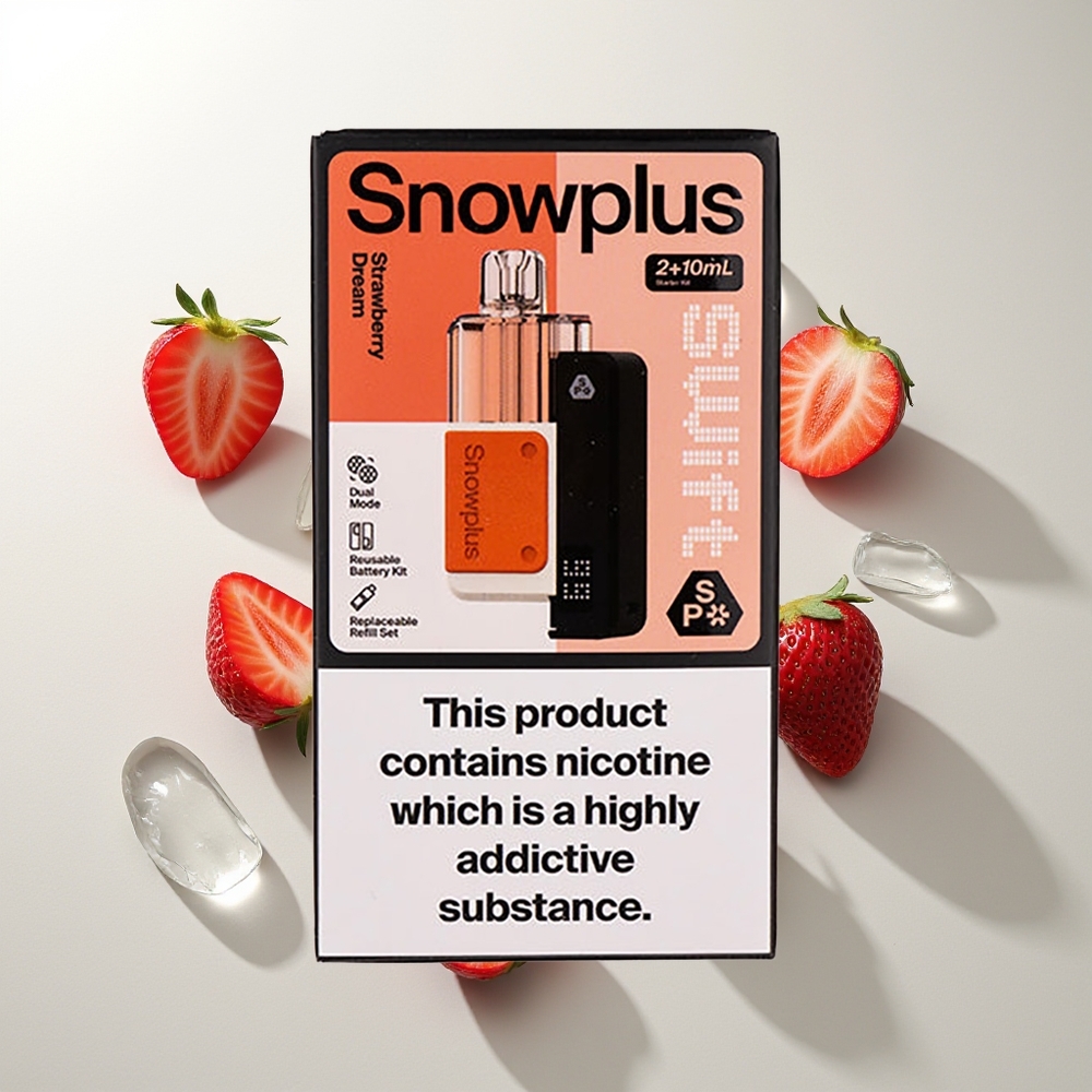 Snowplus Swift 5000 Züge Erdbeertraum Dual Mesh 1000 mAh 2+10 ml 2%