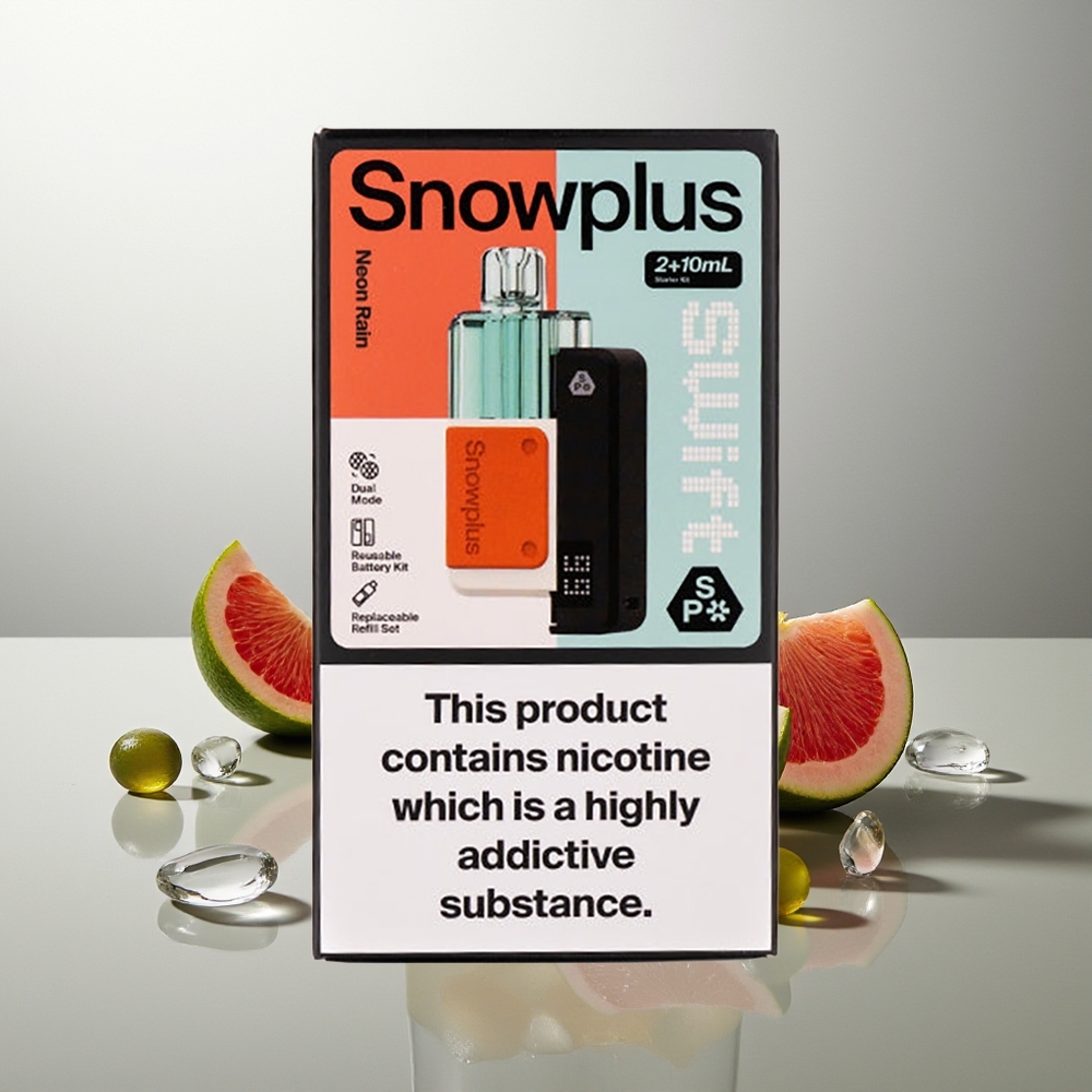 Snowplus Swift 5000 Züge Neon Regen Dual Mesh 1000mAh 2+10ml 2%