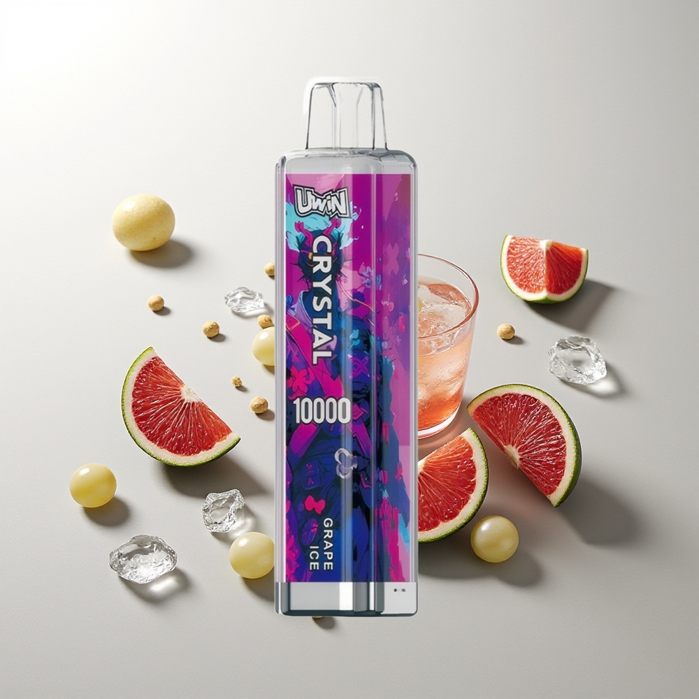 UWIN Crystal 10000 Puffs Trauben-Eis RGB