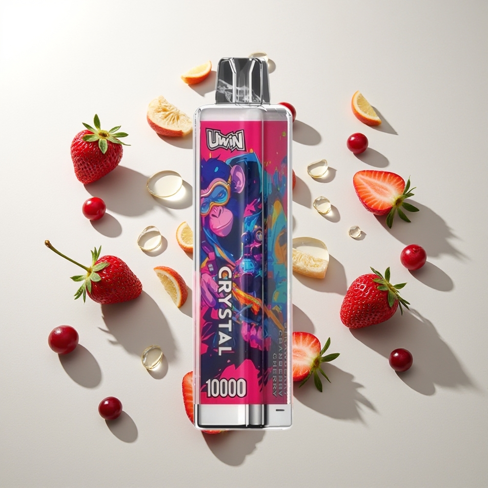 UWIN Crystal 10000 Züge Erdbeer Cranberry Kirsche RGB