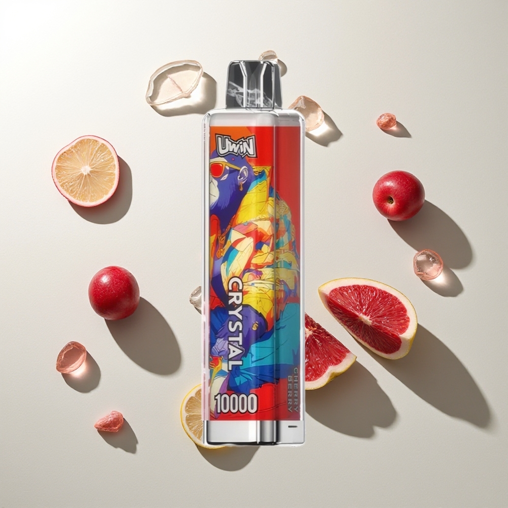 UWIN Crystal 10000 Züge Kirsch-Beere RGB