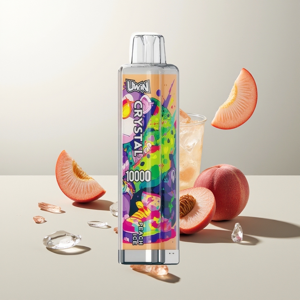 UWIN Crystal 10000 Züge Pfirsich Eis RGB