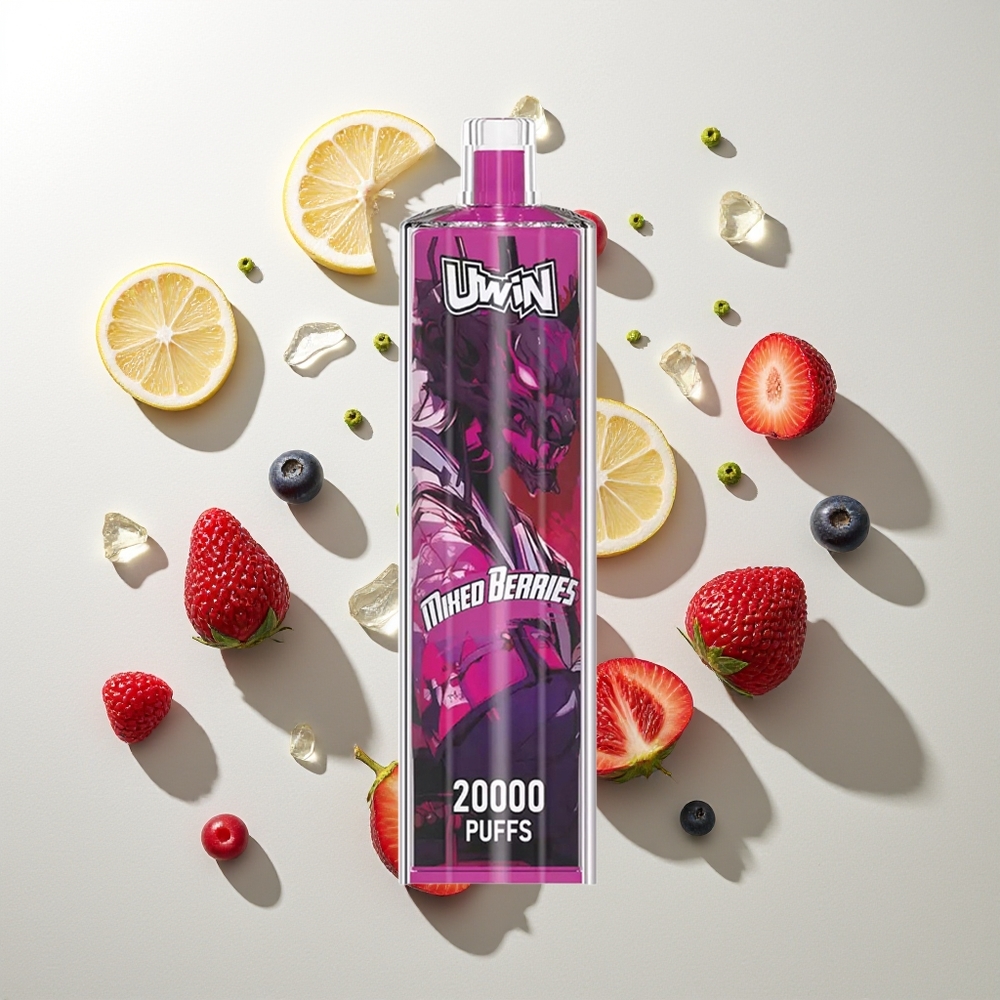 UWIN Shisha Hookah Crystal 20000 Züge Mischbeeren Typ-C Mesh Coil 22ml 650mAh DTL