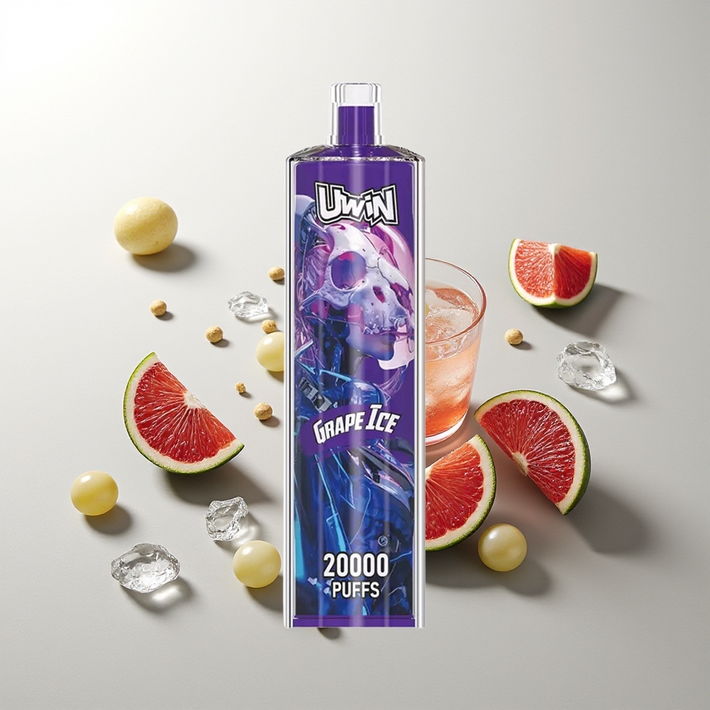 UWIN Shisha Hookah Crystal 20000 Züge Trauben Eis Mesh Typ-C 650 mAh