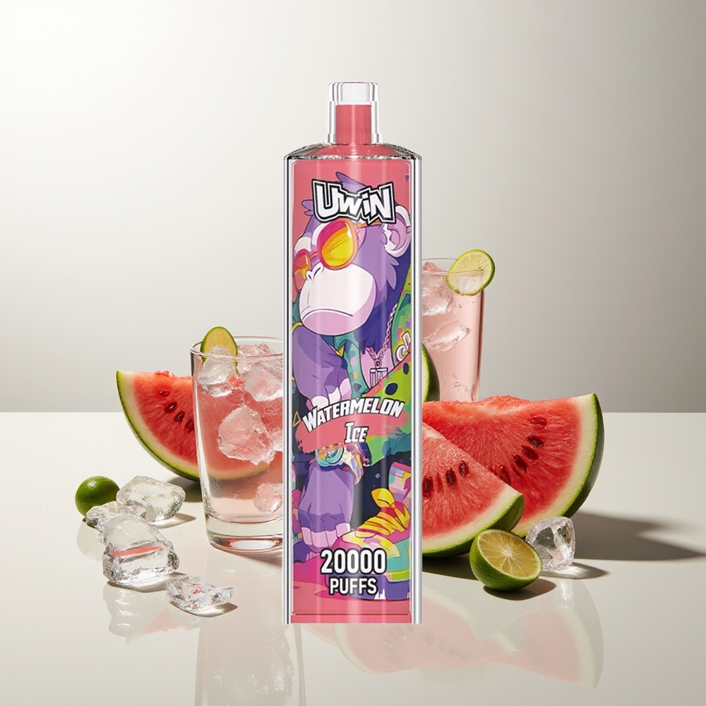 UWIN Shisha Hookah Crystal 20000 Züge Wassermelone Eis Mesh Typ-C