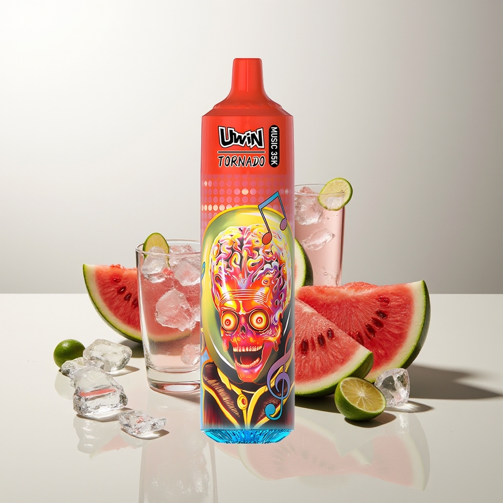 UWIN Tornado 35K Wassermelone-Eis Musik 0%/2%/3%/5% 600mAh Type-C 1.0 Ohm Mesh