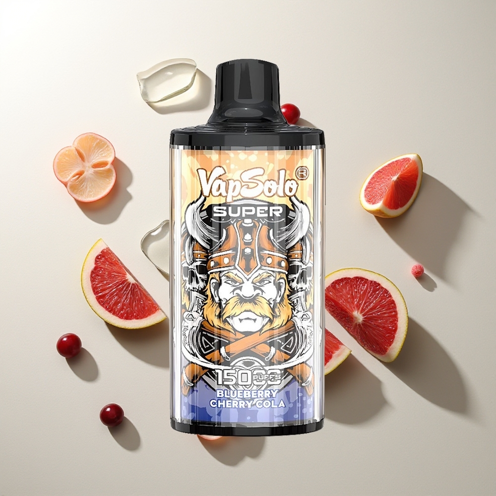 Vapsolo Super 15000 Züge Kirsch-Cola 40ml 850mAh Mesh Coil Typ-C