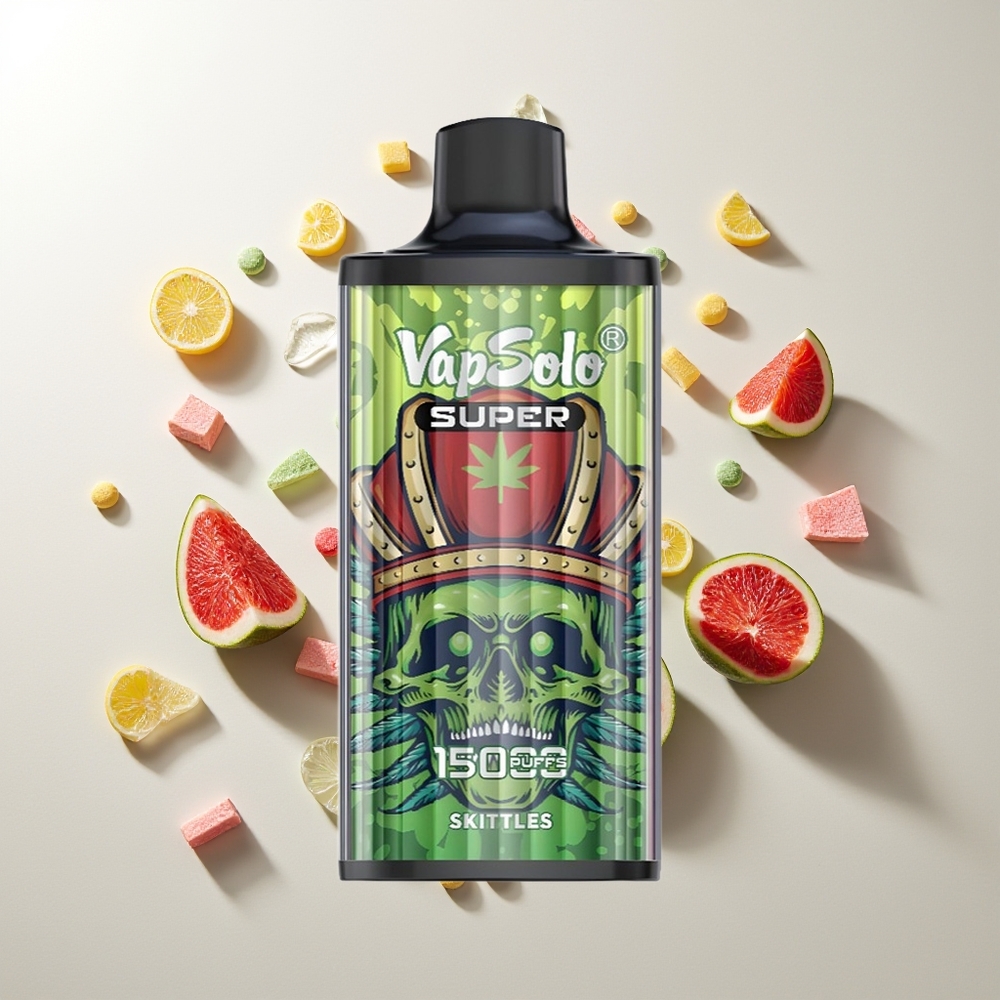 Vapsolo Super 15000 Züge Skittles Geschmack 40ml 850mah Typ-C