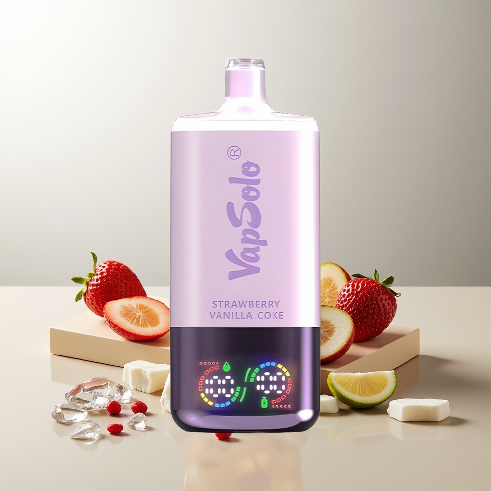 Vapsolo Triple 30000 Puffs Erdbeer Vanille Cola Typ-C 40ml 20mg/50mg 3-Tank