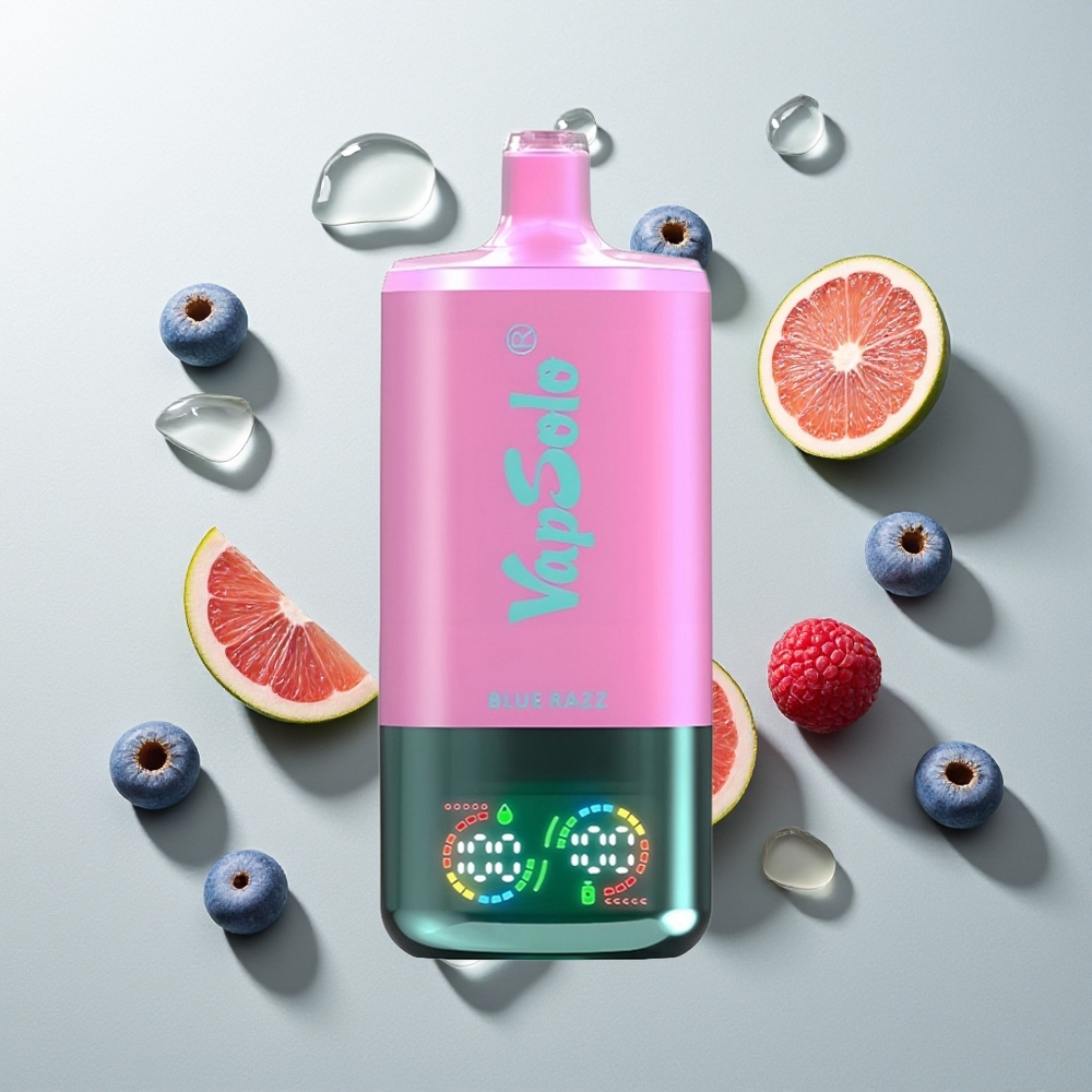 Vapsolo Triple 30000 Züge Blaue Himbeere 40ml 3-Tank Typ-C