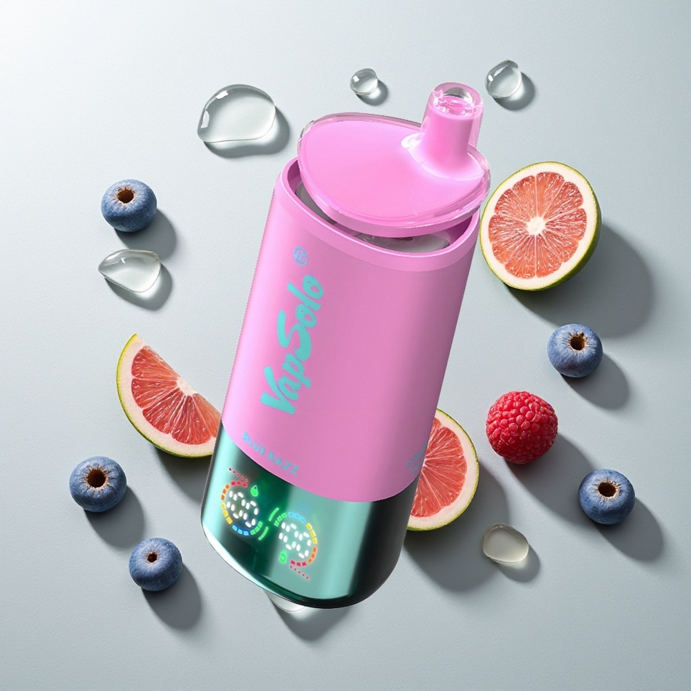 Vapsolo Triple 30000 Züge Blaue Himbeere 40ml 3-Tank Typ-C